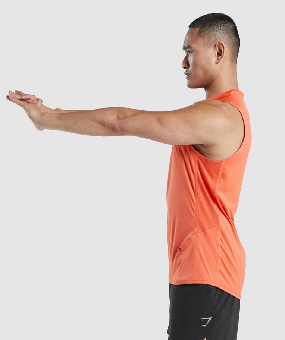 αμανικα μπλουζακια Gymshark Speed Evolve ανδρικα πορτοκαλι | GR_UV9092