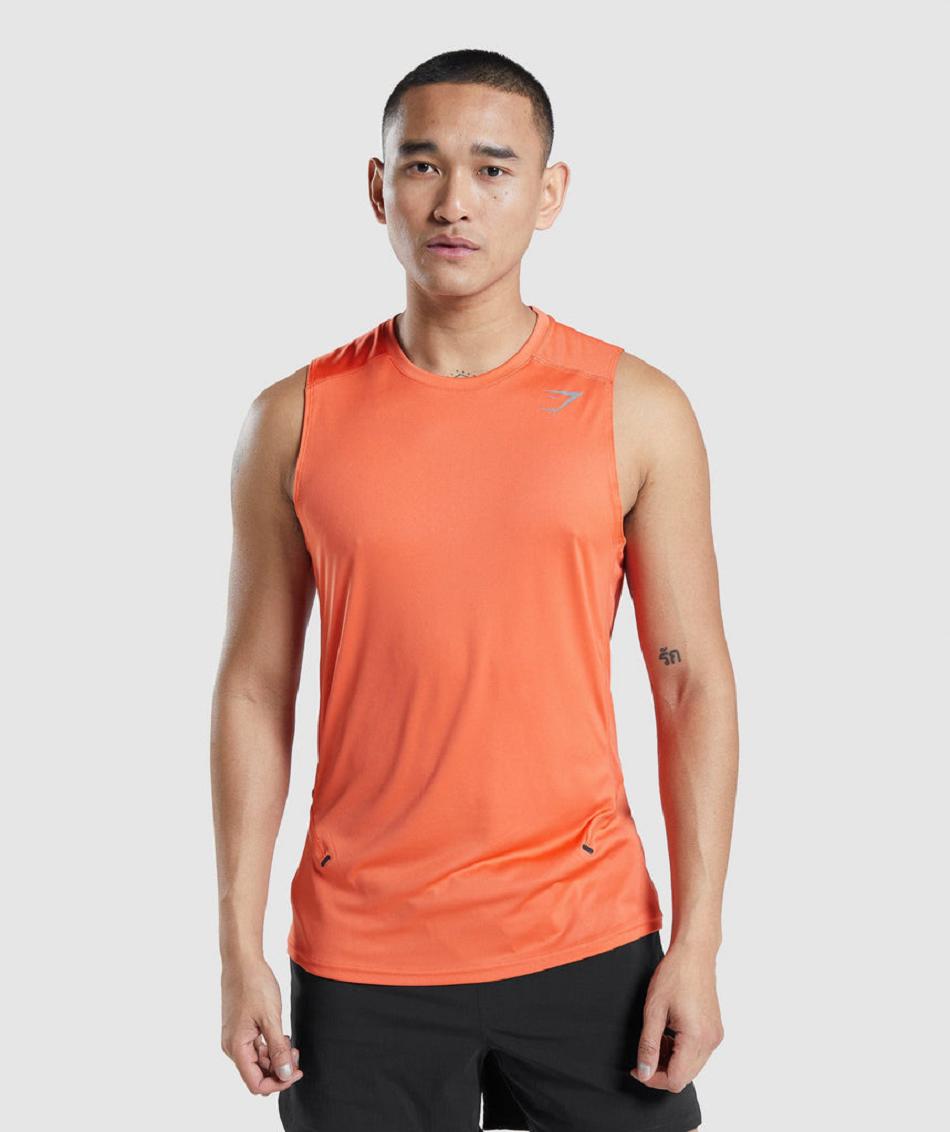 αμανικα μπλουζακια Gymshark Speed Evolve ανδρικα πορτοκαλι | GR_UV9092