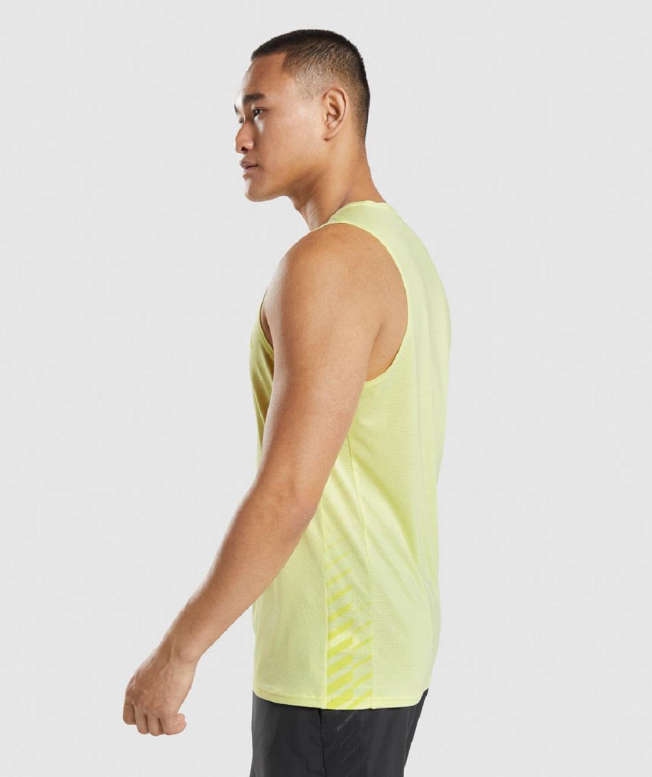αμανικα μπλουζακια Gymshark Sport Stripe ανδρικα πρασινο | GR_N6970