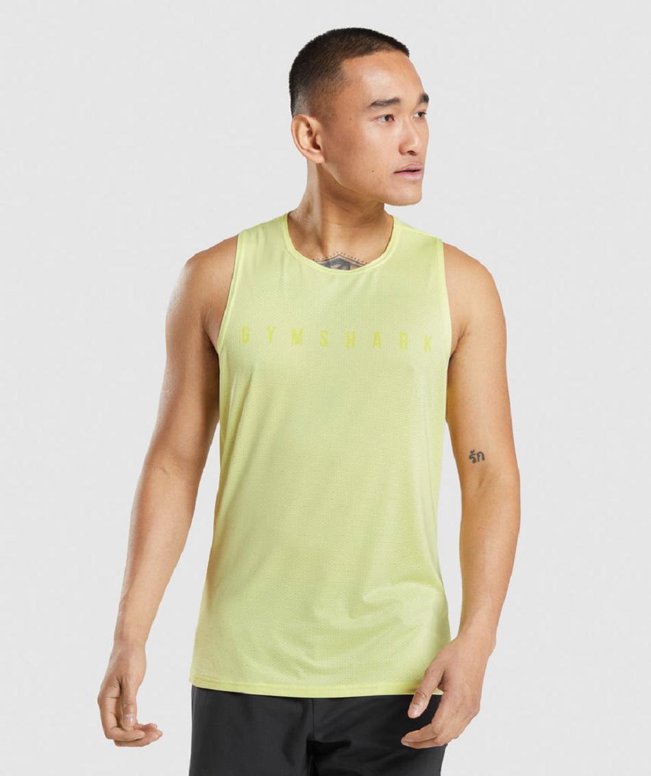 αμανικα μπλουζακια Gymshark Sport Stripe ανδρικα πρασινο | GR_N6970