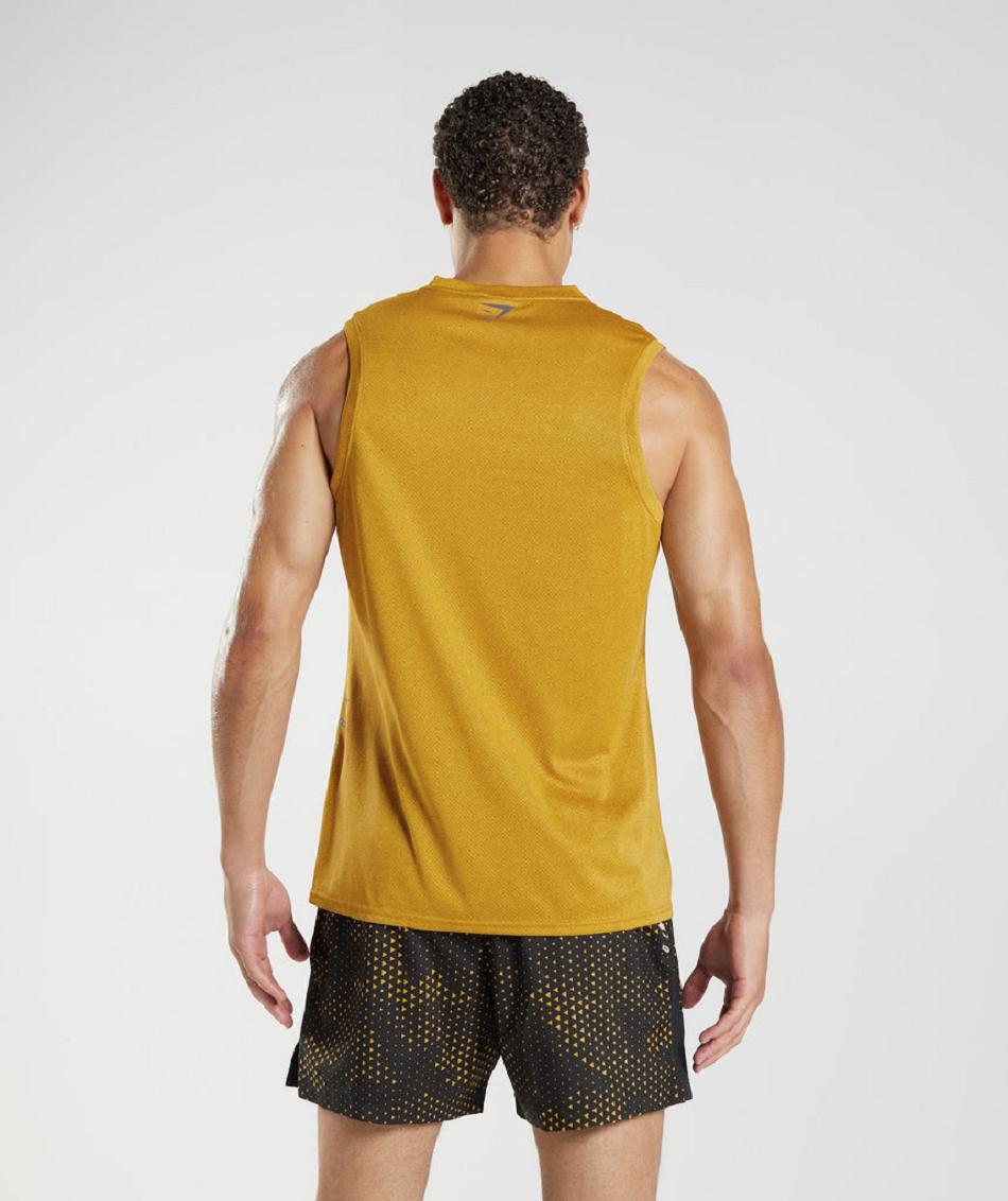 αμανικα μπλουζακια Gymshark Sport ανδρικα κίτρινα μαυρα | GR_UV6340
