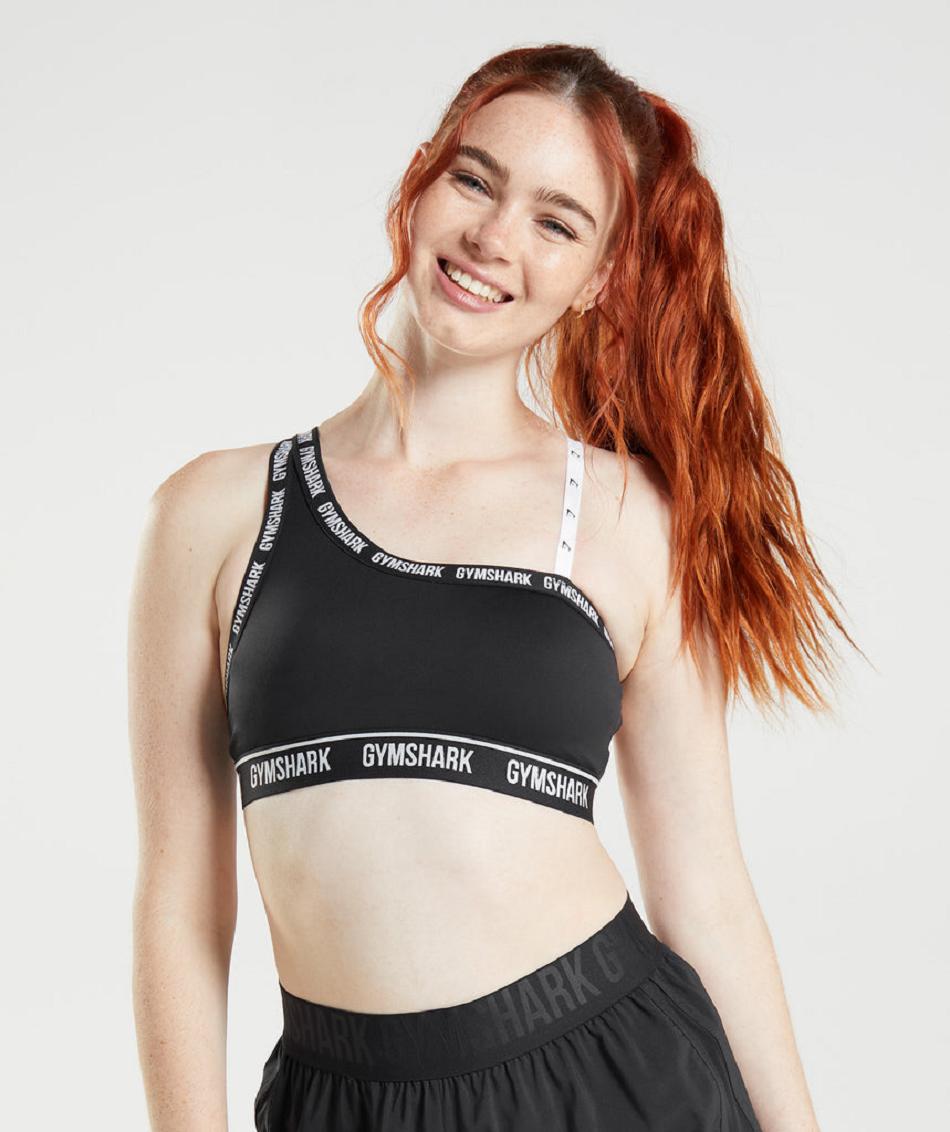 Αθλητικο Σουτιεν Gymshark Strike γυναικεια μαυρα ασπρα | GR_R5032