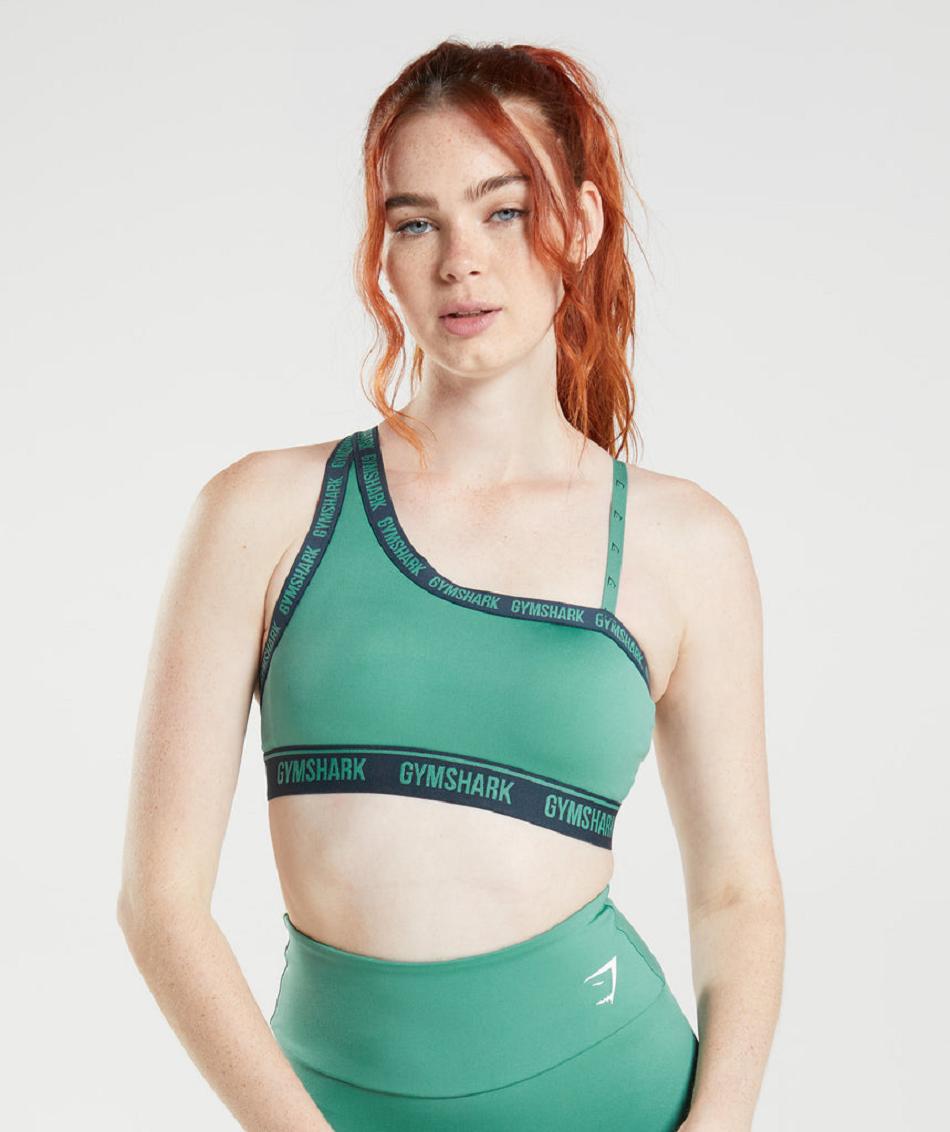 Αθλητικο Σουτιεν Gymshark Strike γυναικεια πρασινο σκουρο μπλε | GR_BH1170