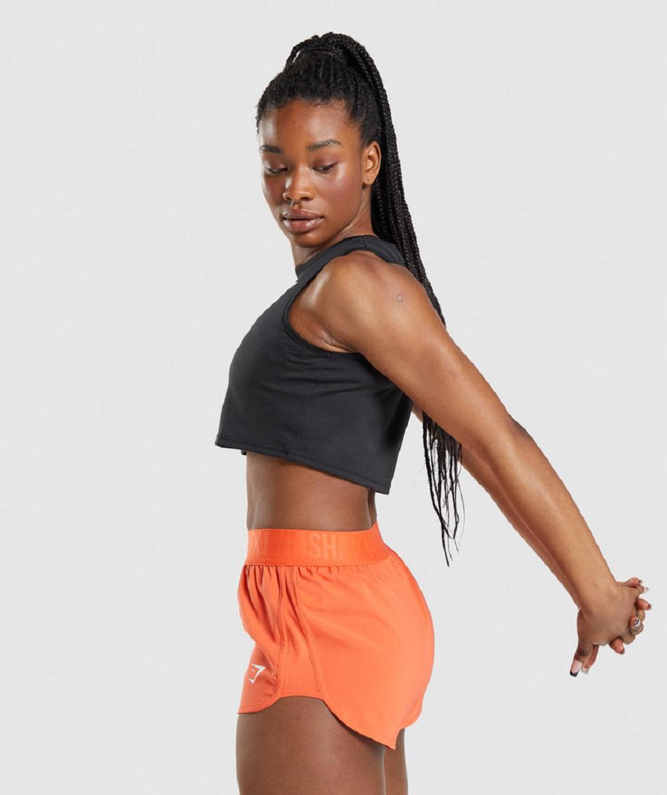 αμανικα μπλουζακια Gymshark Training Crop γυναικεια μαυρα | GR_EG2074