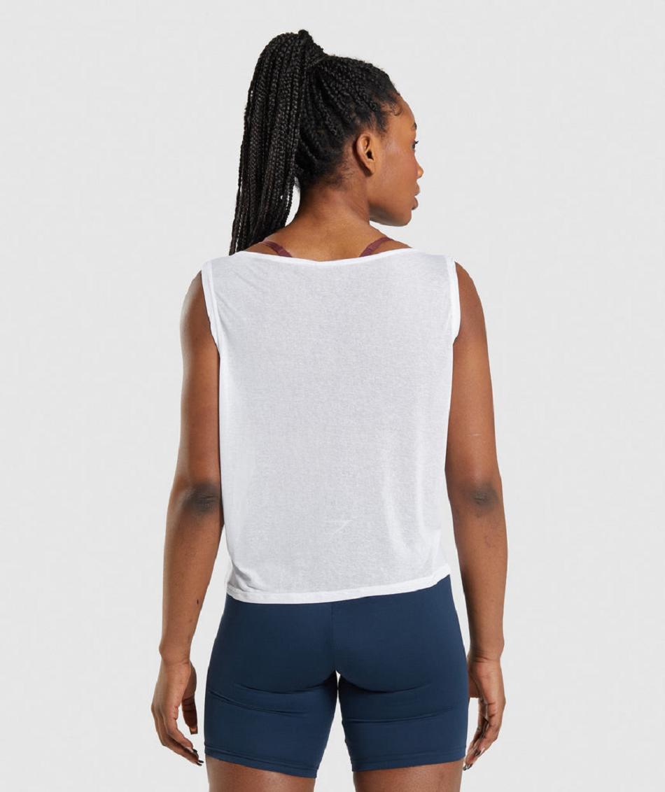 αμανικα μπλουζακια Gymshark Training Oversized γυναικεια ασπρα | GR_VV1627