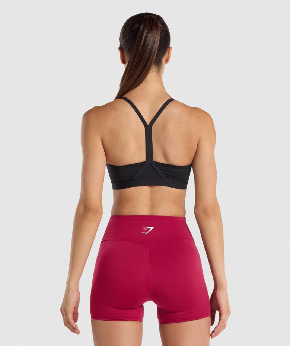 Αθλητικο Σουτιεν Gymshark V Neck γυναικεια μαυρα | GR_EE5555