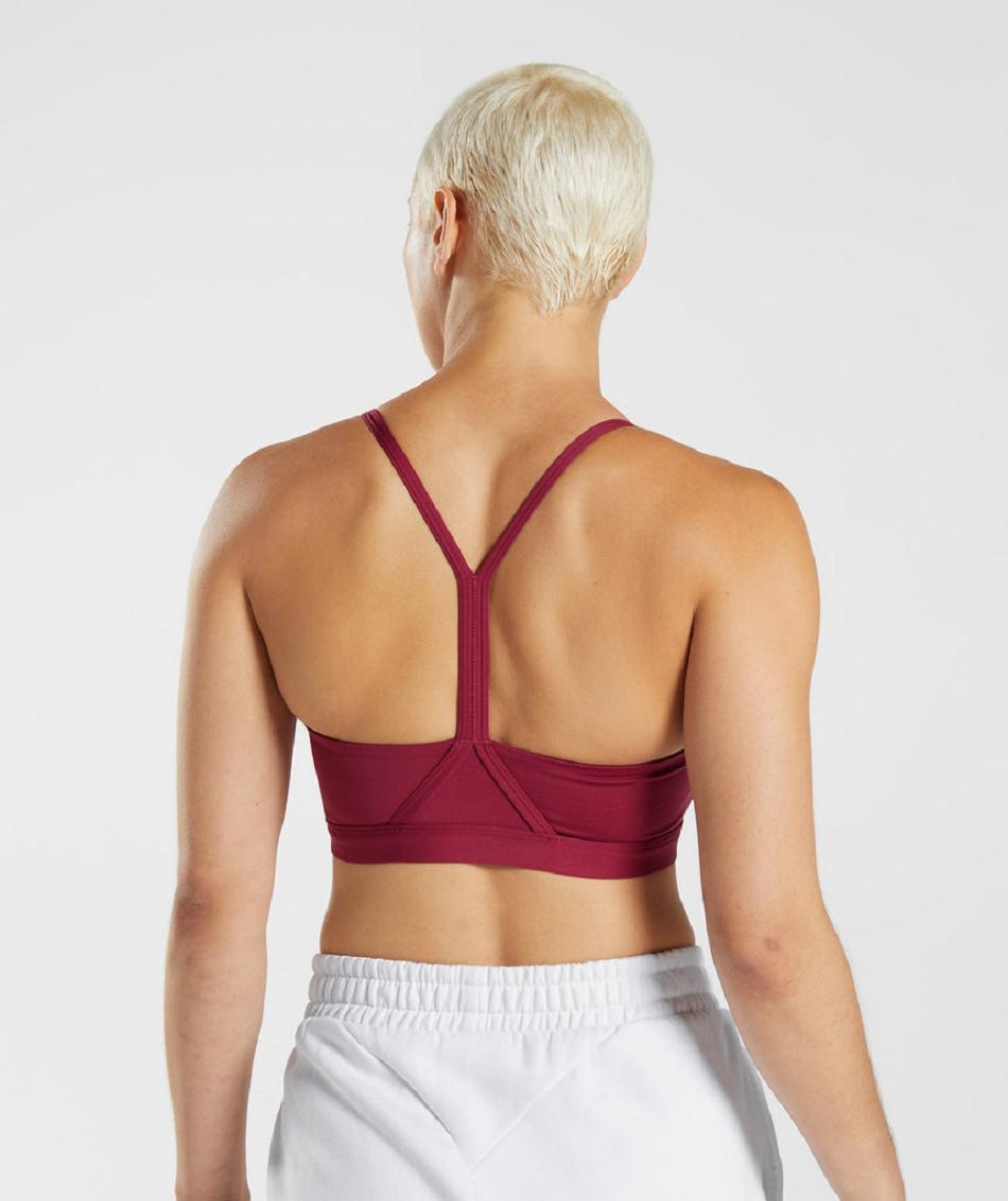 Αθλητικο Σουτιεν Gymshark V Neck γυναικεια ροζ | GR_S2206