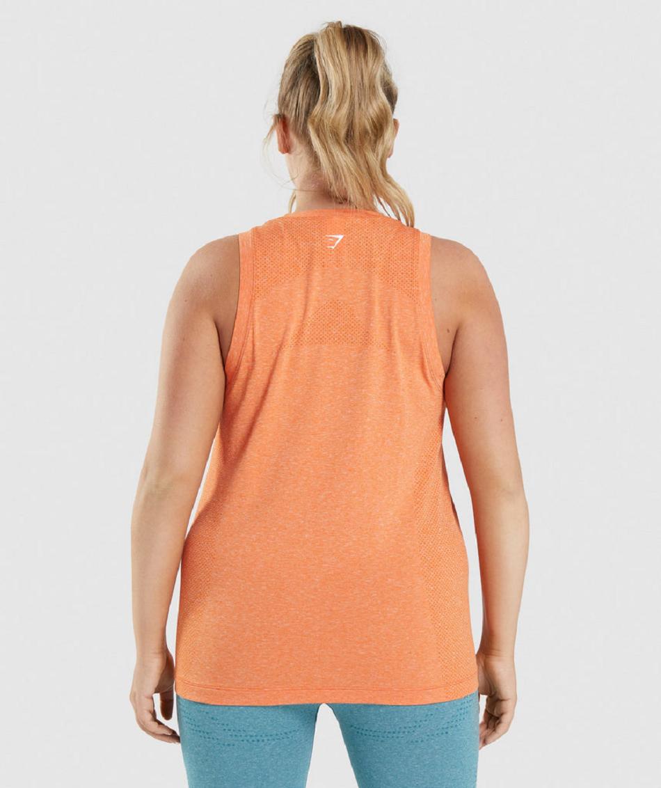 αμανικα μπλουζακια Gymshark Vital Seamless 2.0 Light γυναικεια βερίκοκο πορτοκαλι | GR_QX4995