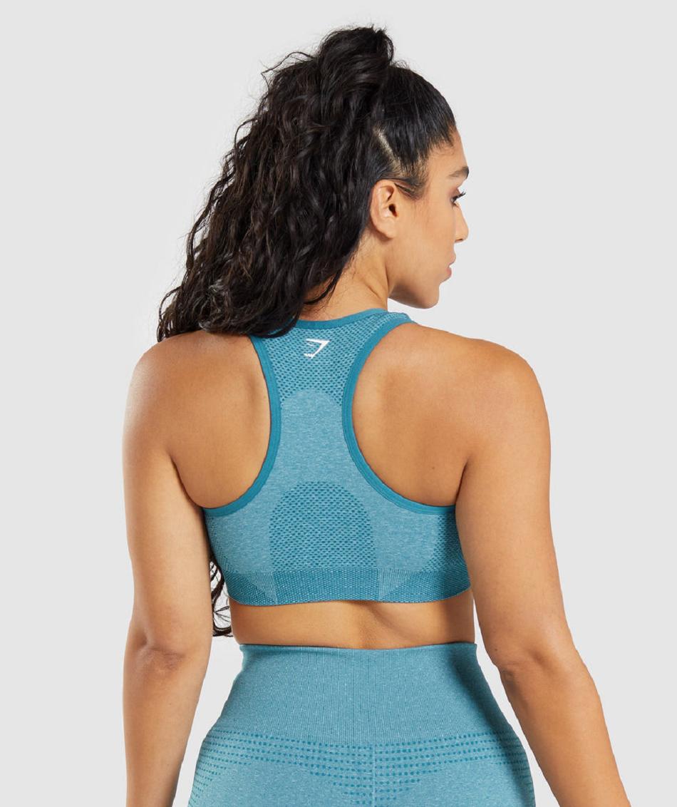 Αθλητικο Σουτιεν Gymshark Vital Seamless 2.0 γυναικεια τυρκουάζ | GR_YJ3316