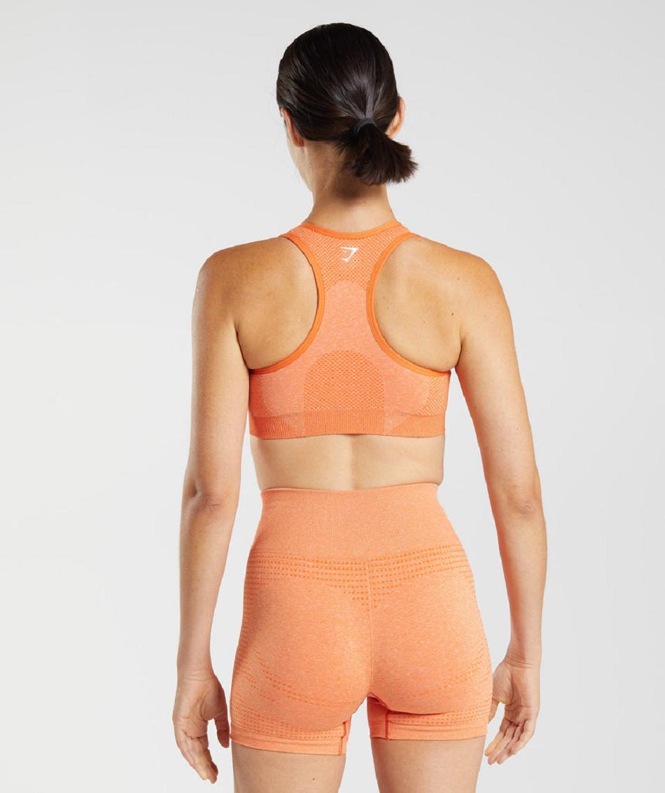 Αθλητικο Σουτιεν Gymshark Vital Seamless 2.0 γυναικεια βερίκοκο πορτοκαλι | GR_O4690