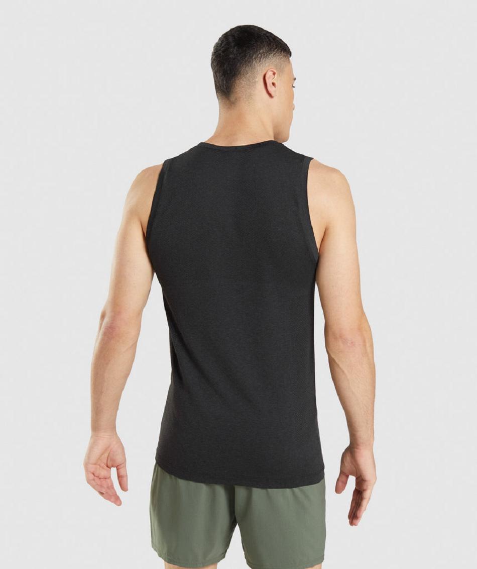 αμανικα μπλουζακια Gymshark Vital Seamless Light ανδρικα μαυρα | GR_BO8598