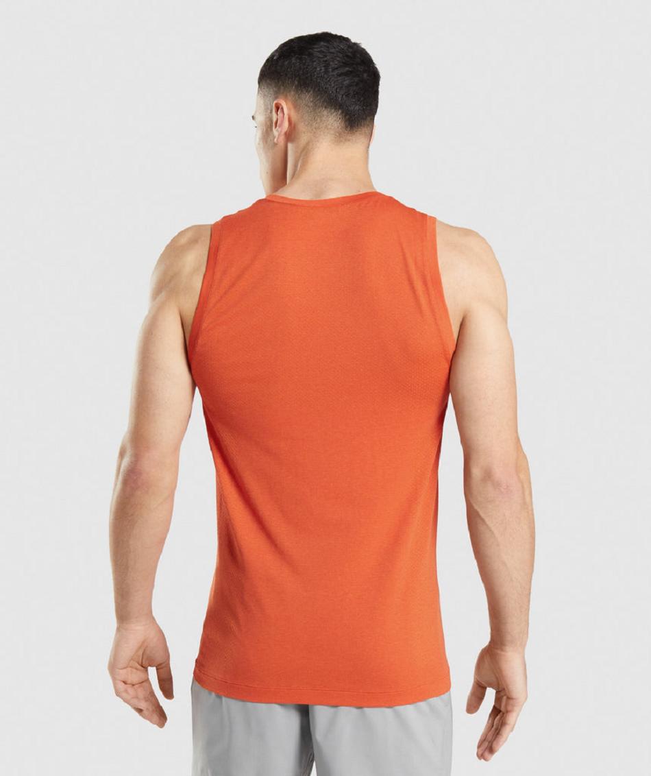 αμανικα μπλουζακια Gymshark Vital Seamless Light ανδρικα πορτοκαλι | GR_NN9031