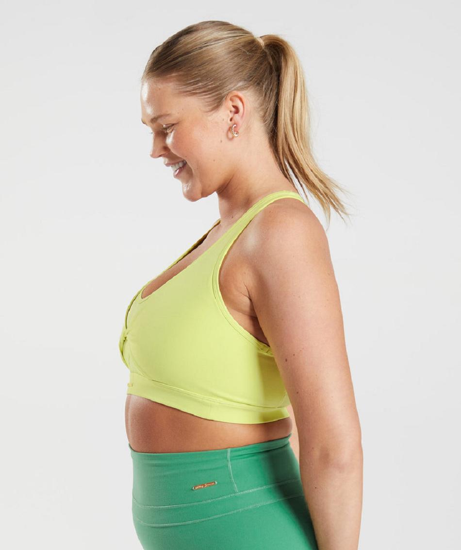 Αθλητικο Σουτιεν Gymshark Whitney Mesh γυναικεια πρασινο | GR_EE9625