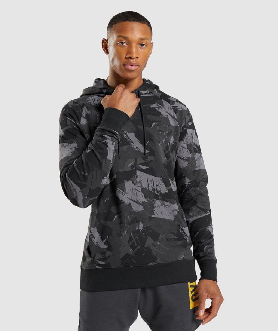 Φουτερ με Κουκουλα Gymshark Bold ανδρικα γκρι | GR_N7212