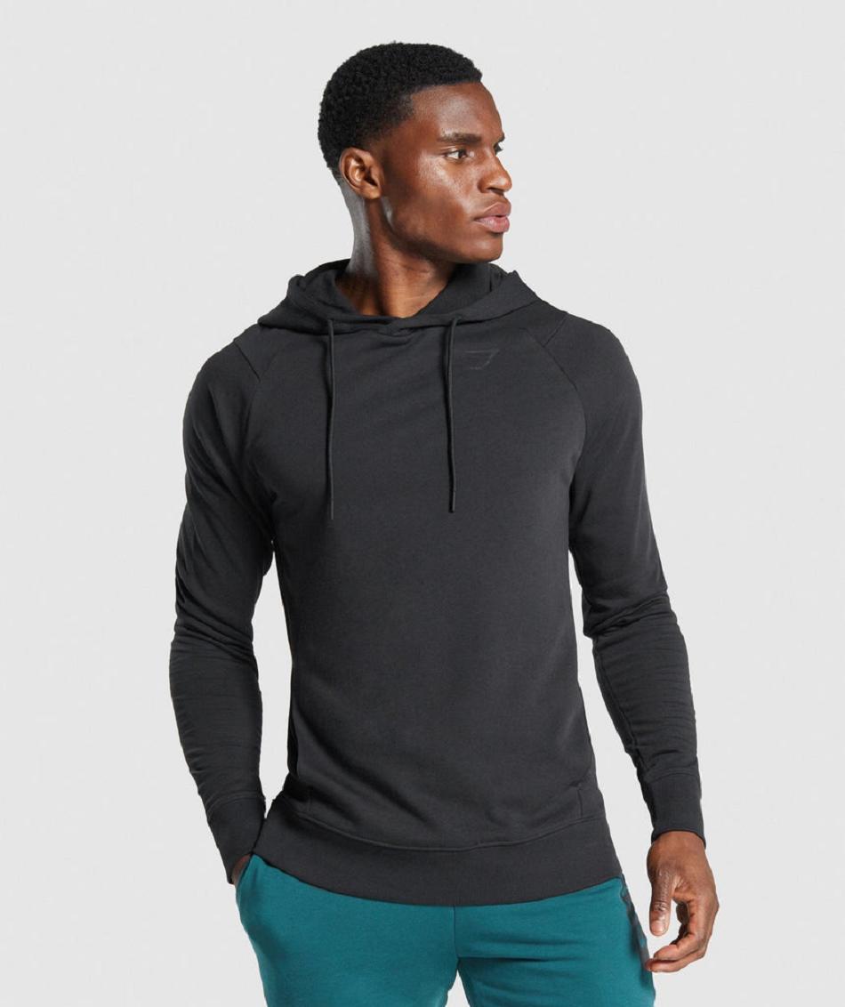 Φουτερ με Κουκουλα Gymshark Bold ανδρικα μαυρα | GR_O6864