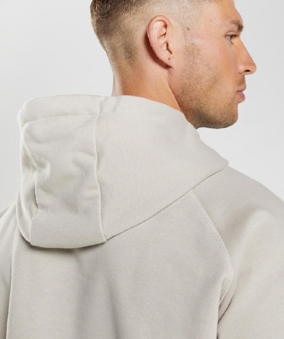 Φουτερ με Κουκουλα Gymshark Crest ανδρικα γκρι | GR_V4161