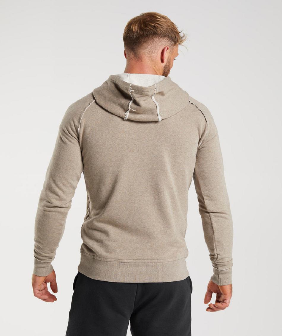 Φουτερ με Κουκουλα Gymshark Legacy ανδρικα γκρι | GR_MI7707