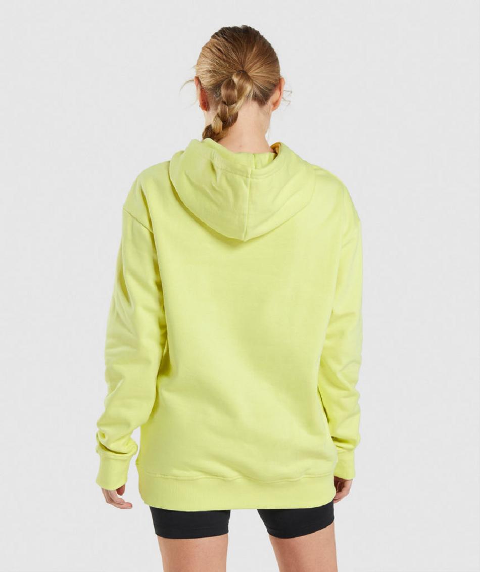 Φουτερ με Κουκουλα Gymshark Training Oversized γυναικεια πρασινο | GR_EG1136
