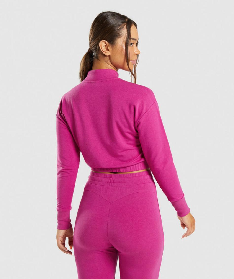 τρέξιμο με κουκούλα Gymshark Training Pippa Pullover γυναικεια ροζ | GR_TG6388