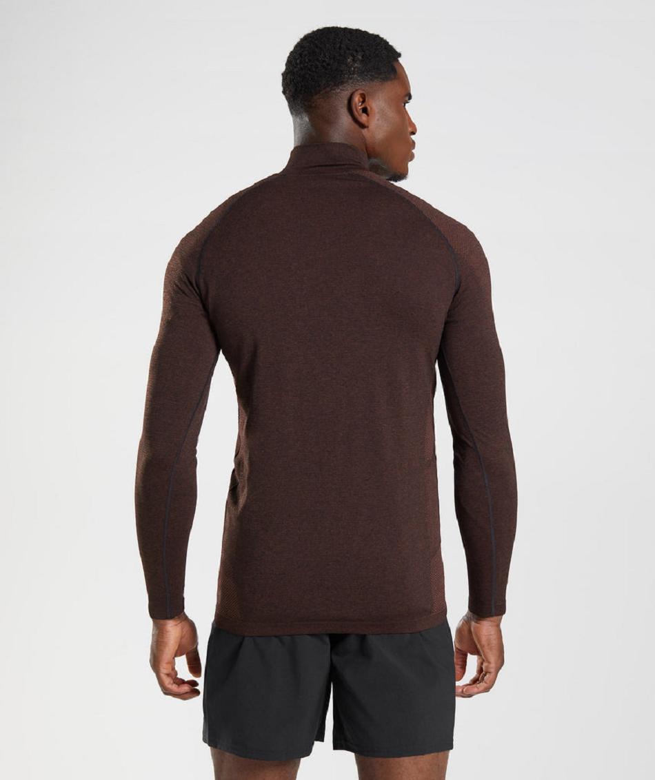 τρέξιμο με κουκούλα Gymshark Vital Light 1/4 Zip ανδρικα ροζ καφε μαυρα | GR_ED7800