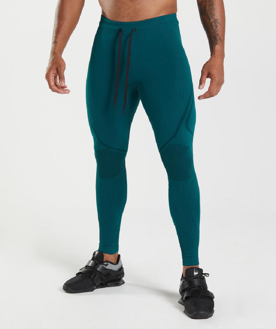 παντελονι jogger Gymshark 315 Seamless ανδρικα τυρκουάζ μαυρα | GR_BO8620