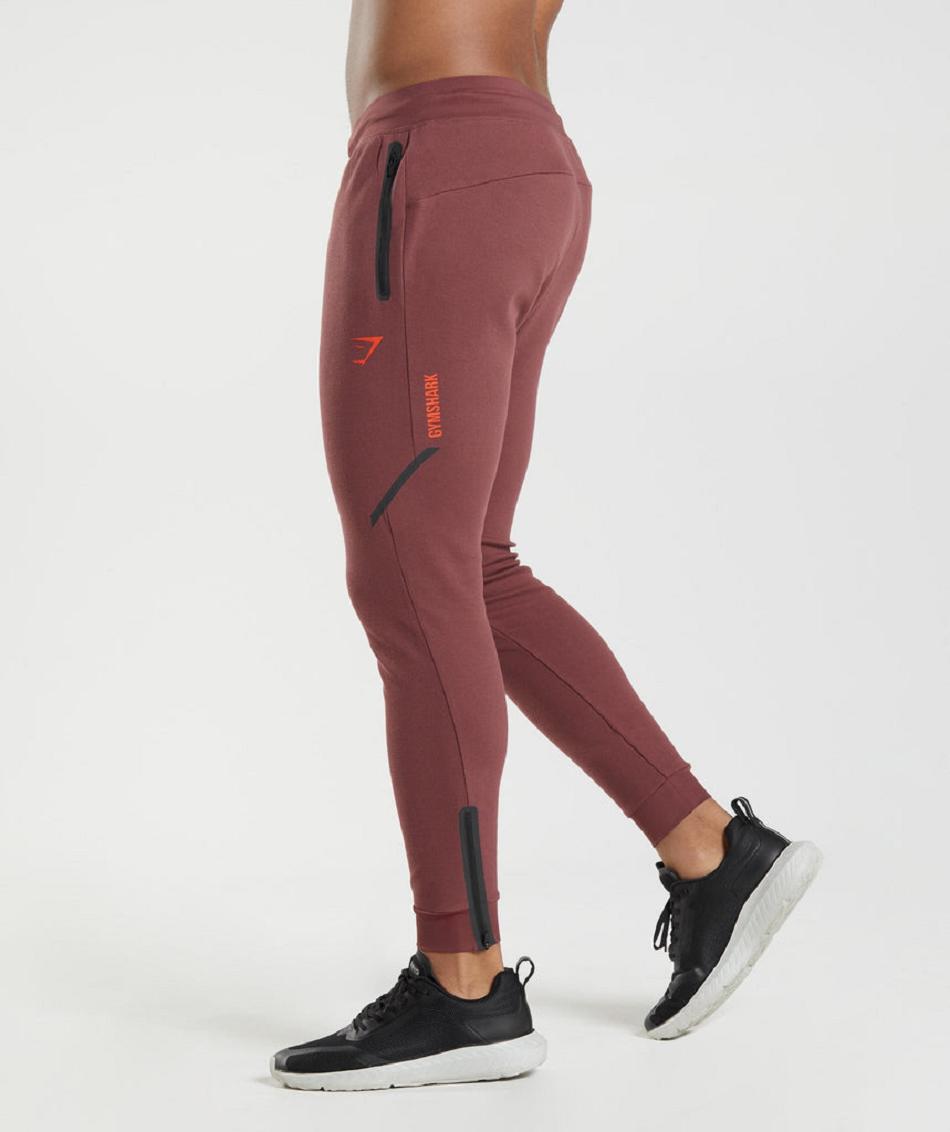 παντελονι jogger Gymshark Apex Technical ανδρικα ροζ καφε | GR_AS4291