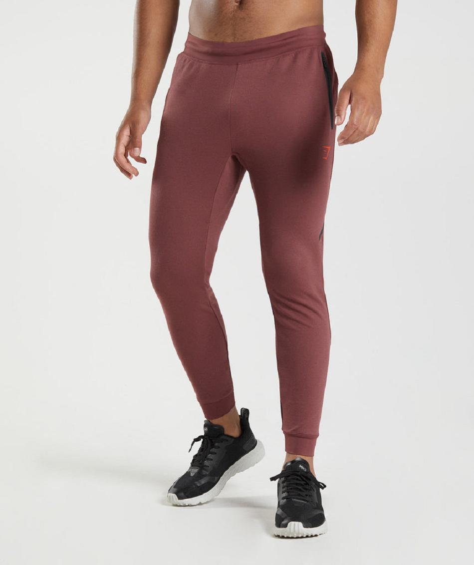 παντελονι jogger Gymshark Apex Technical ανδρικα ροζ καφε | GR_AS4291