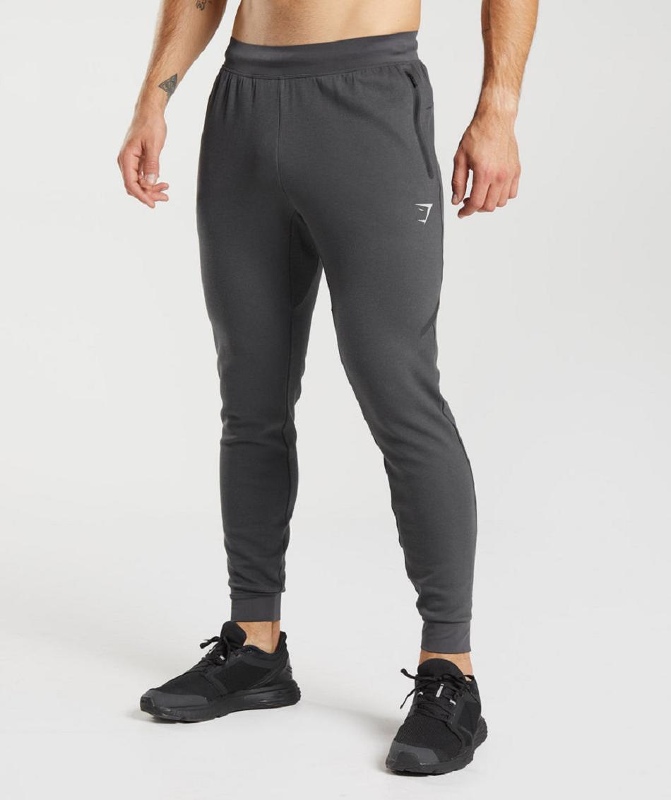 παντελονι jogger Gymshark Apex Technical ανδρικα μαυρα γκρι | GR_NN6108