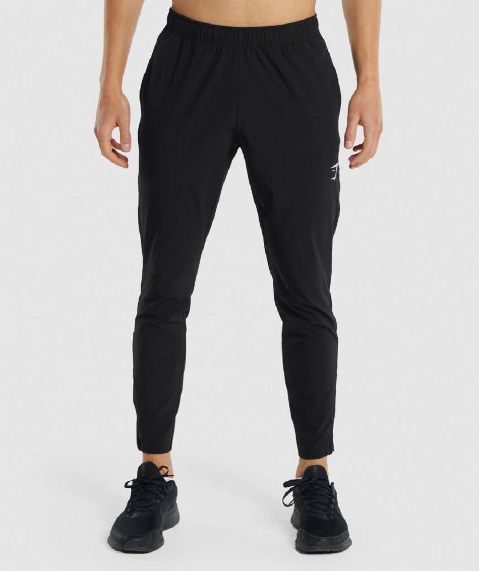 παντελονι jogger Gymshark Arrival Woven ανδρικα μαυρα | GR_NN9840