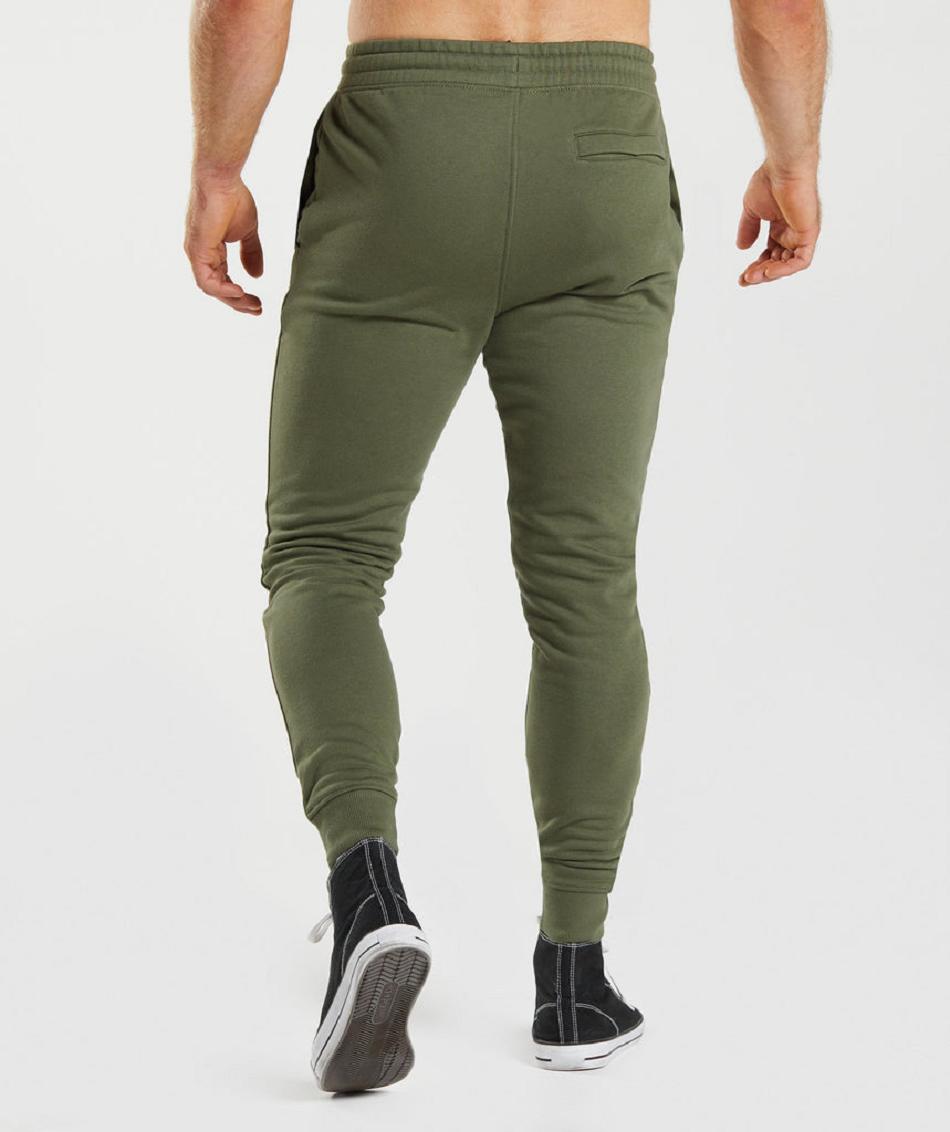 παντελονι jogger Gymshark Crest ανδρικα Ελιά | GR_CG2681
