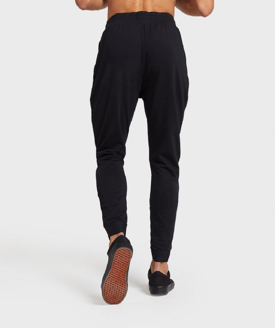 παντελονι jogger Gymshark Critical Zip ανδρικα μαυρα | GR_TC8059