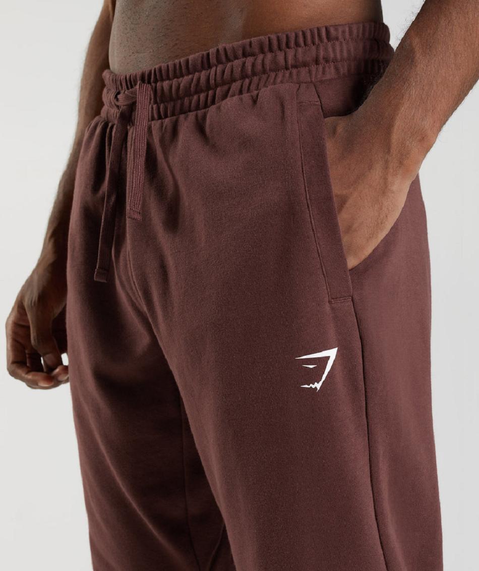 παντελονι jogger Gymshark Essential Oversized ανδρικα ροζ καφε | GR_S2970