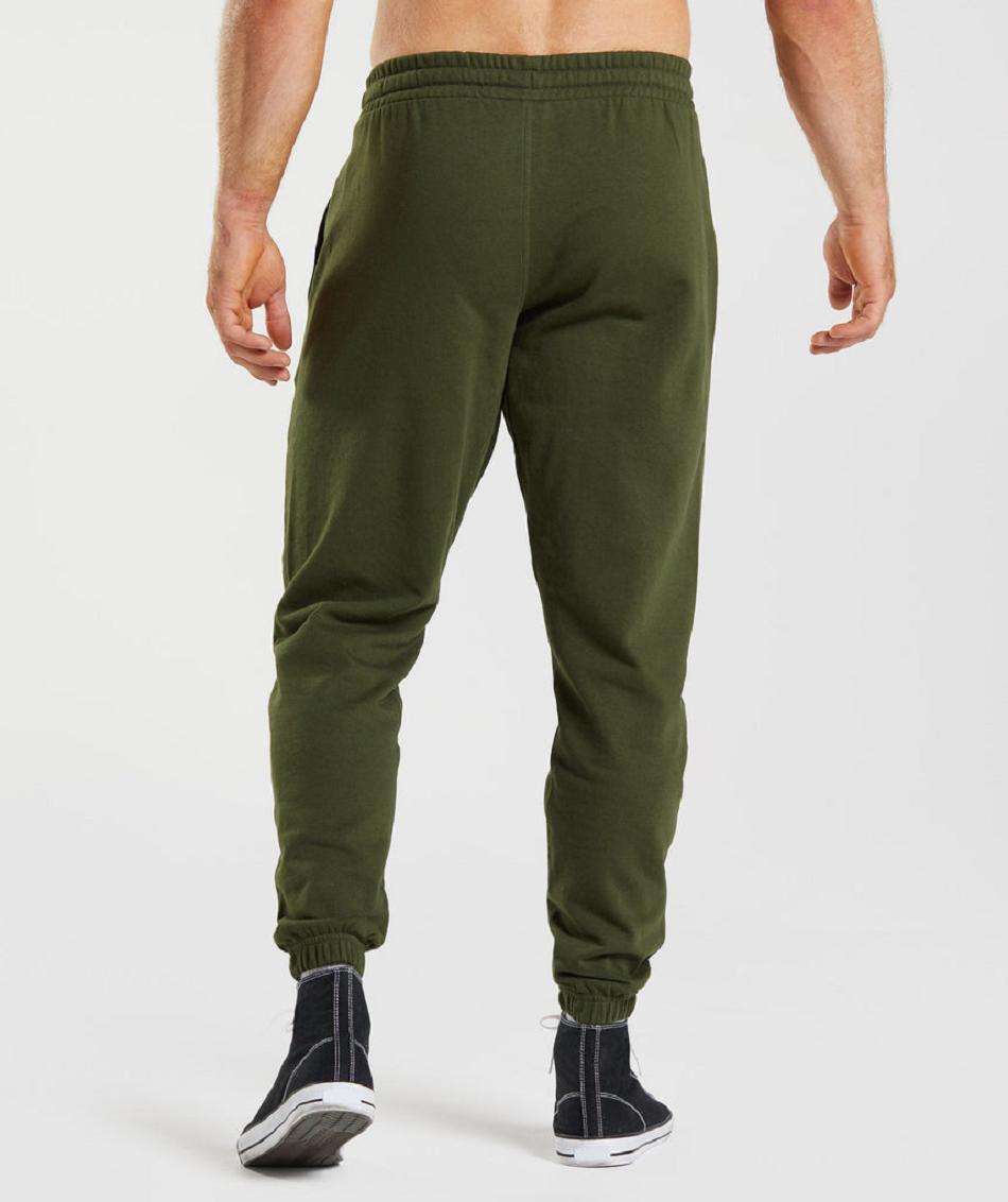 παντελονι jogger Gymshark Essential Oversized ανδρικα Ελιά | GR_EC7157