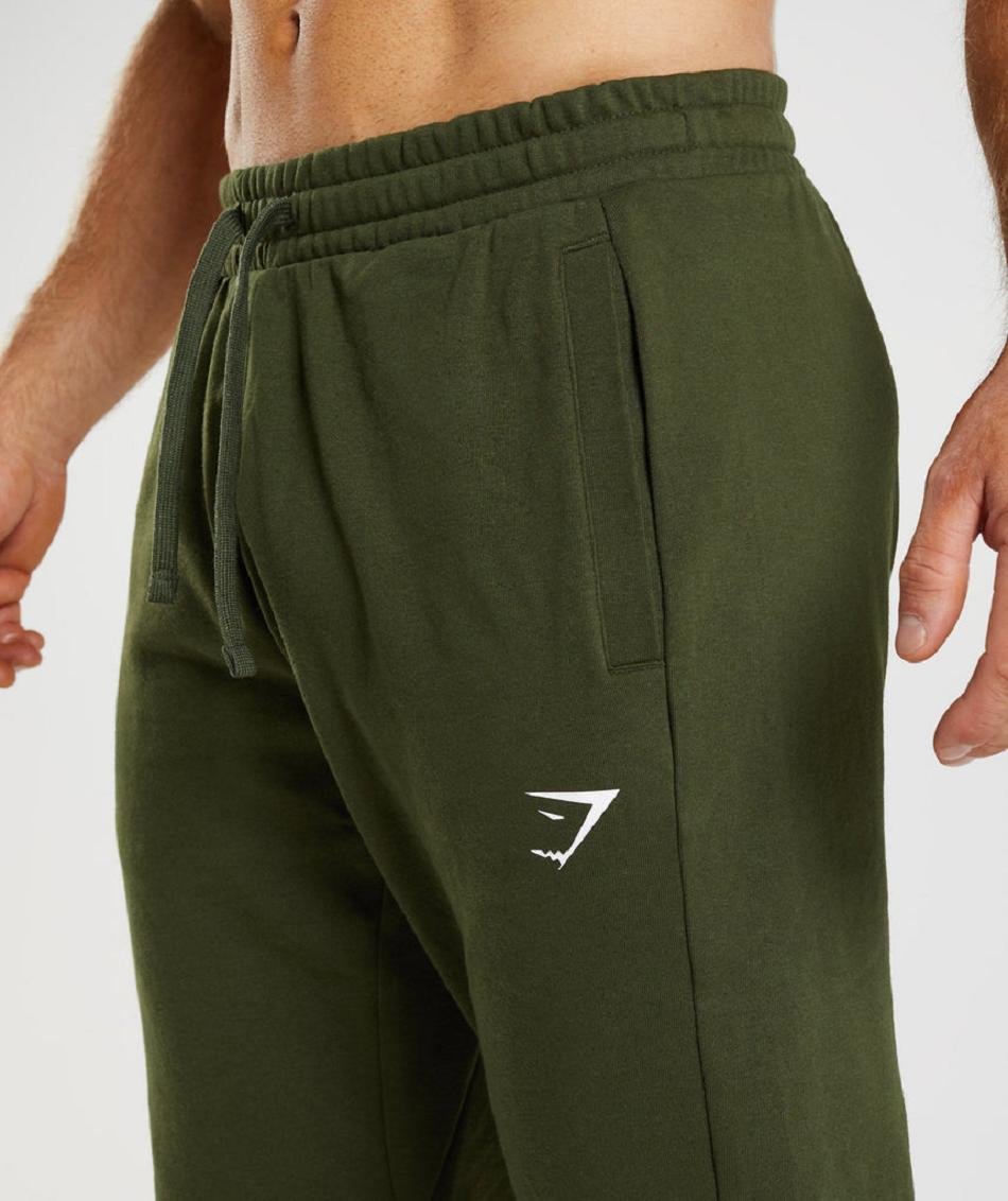 παντελονι jogger Gymshark Essential Oversized ανδρικα Ελιά | GR_EC7157