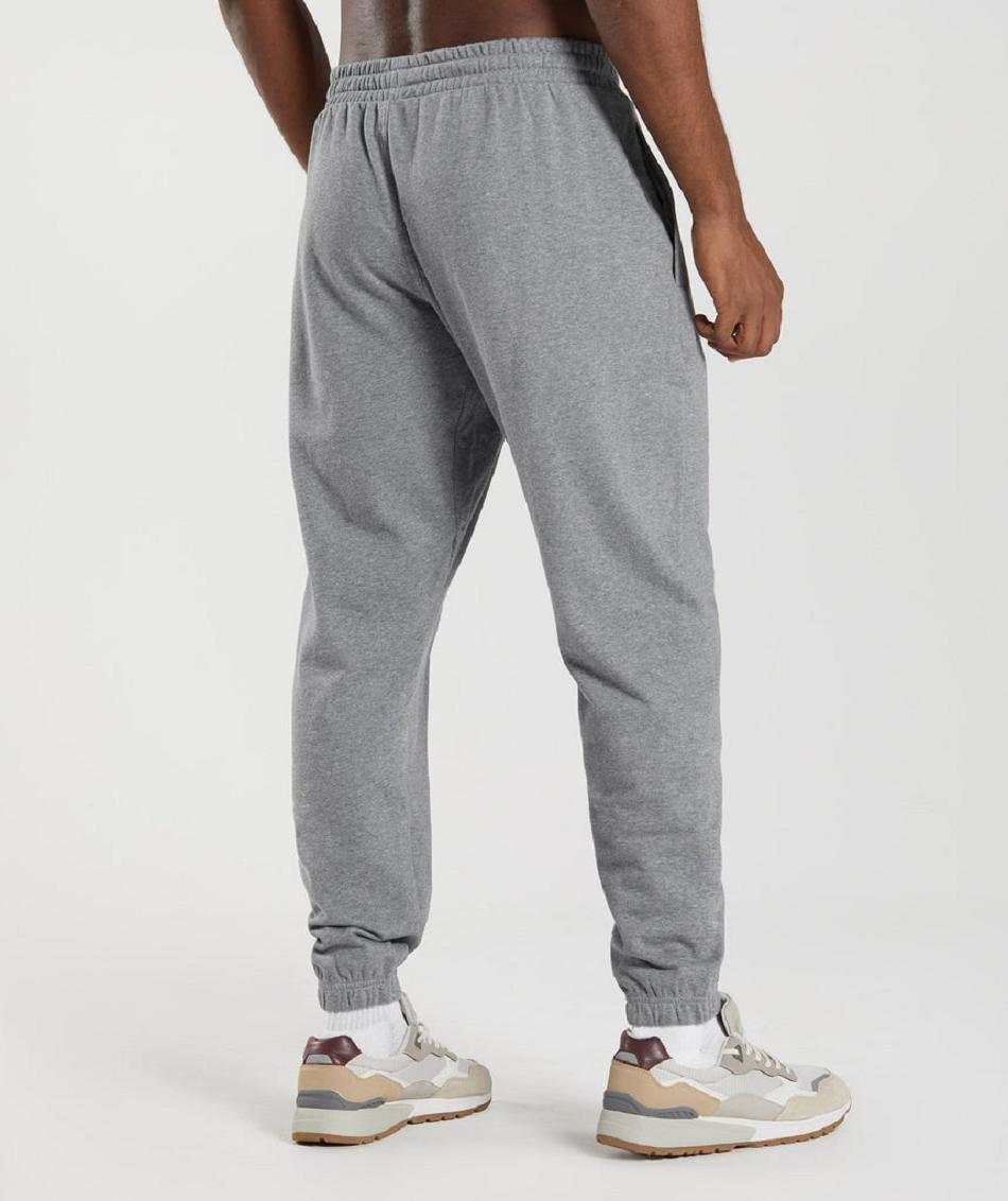 παντελονι jogger Gymshark Essential Oversized ανδρικα γκρι | GR_R9107