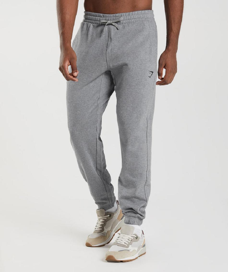 παντελονι jogger Gymshark Essential Oversized ανδρικα γκρι | GR_R9107