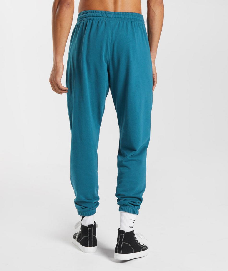 παντελονι jogger Gymshark Essential Oversized ανδρικα μπλε | GR_TG8927