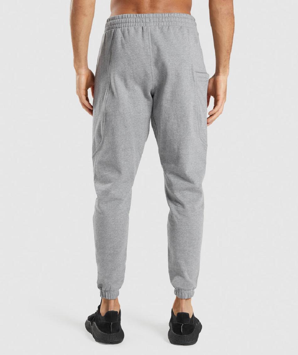 παντελονι jogger Gymshark Essential ανδρικα γκρι | GR_IM2745