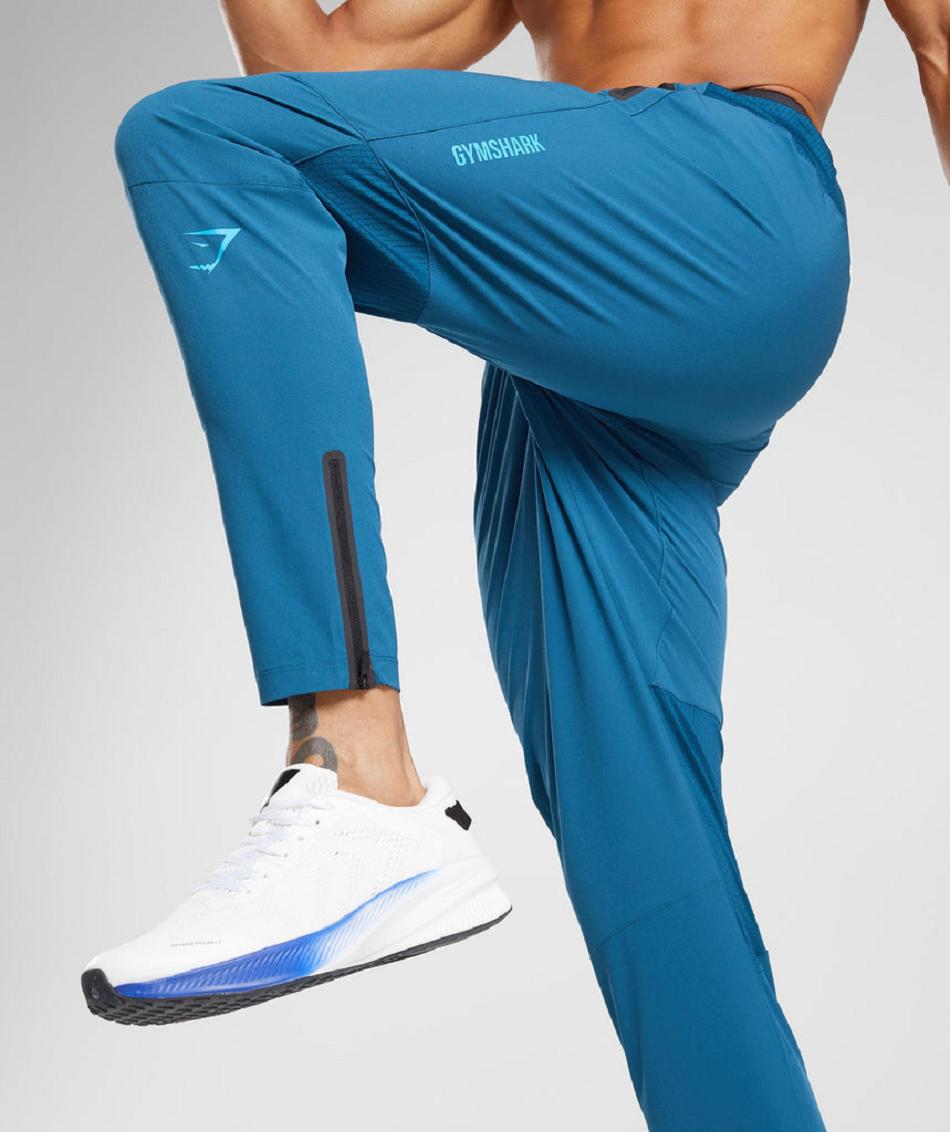 παντελονι jogger Gymshark Hybrid Woven ανδρικα μπλε | GR_ED2026