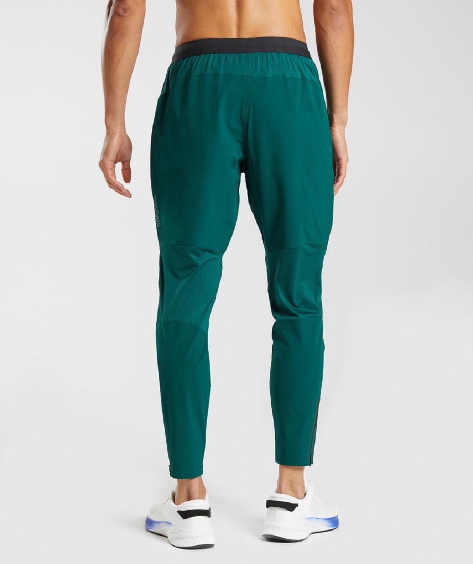 παντελονι jogger Gymshark Hybrid Woven ανδρικα πρασινο | GR_UV3386