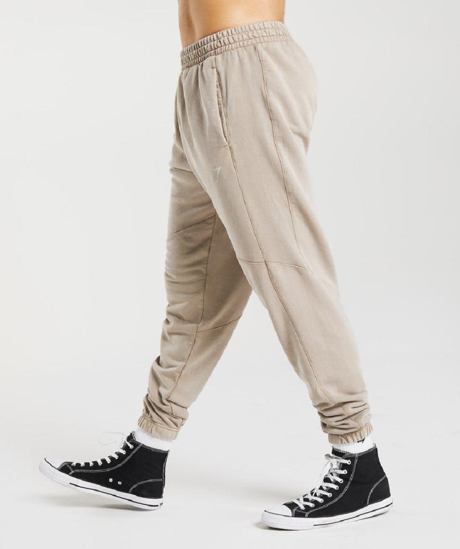 παντελονι jogger Gymshark Power Washed ανδρικα καφε | GR_BO8300