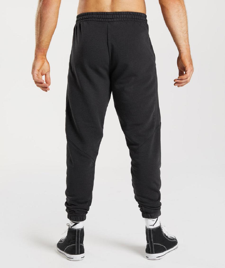 παντελονι jogger Gymshark Power Washed ανδρικα μαυρα | GR_K6183