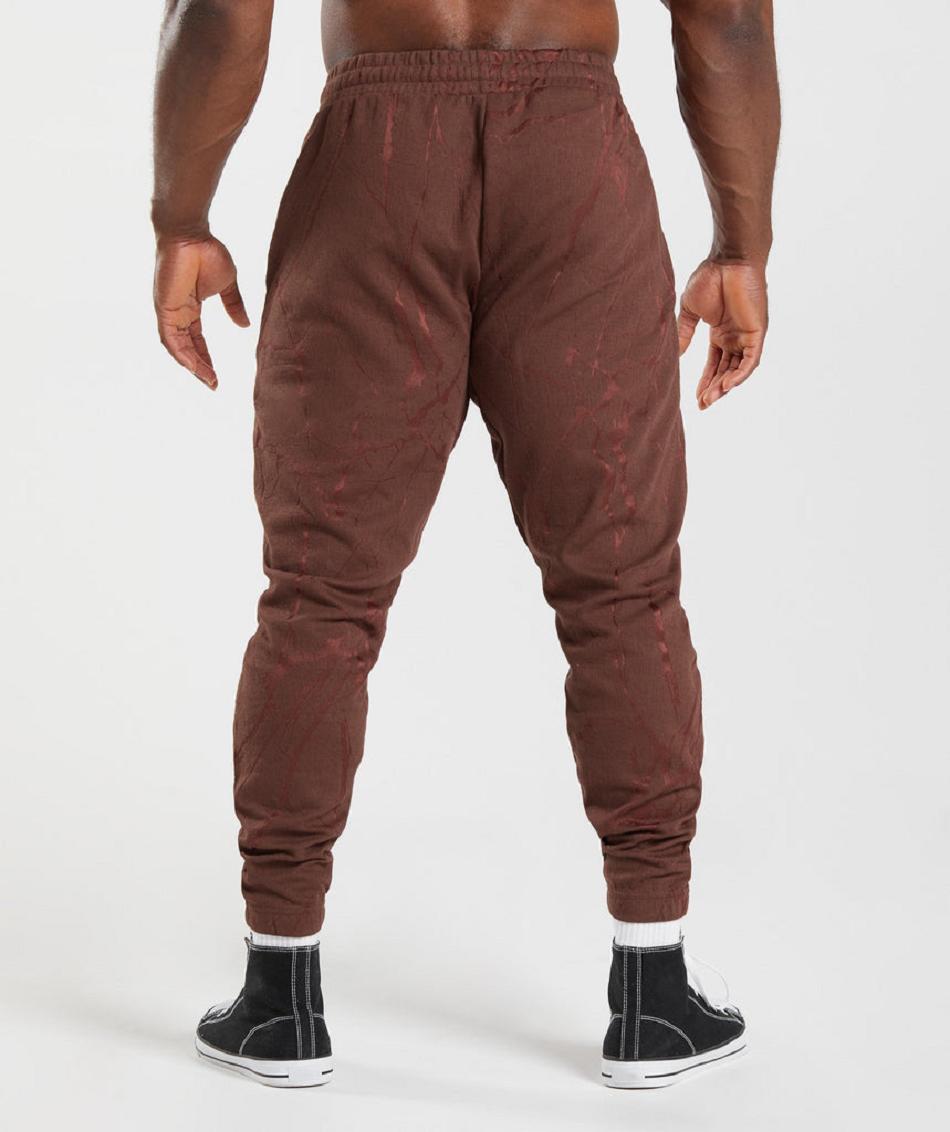 παντελονι jogger Gymshark Power ανδρικα ροζ καφε | GR_ZI3451