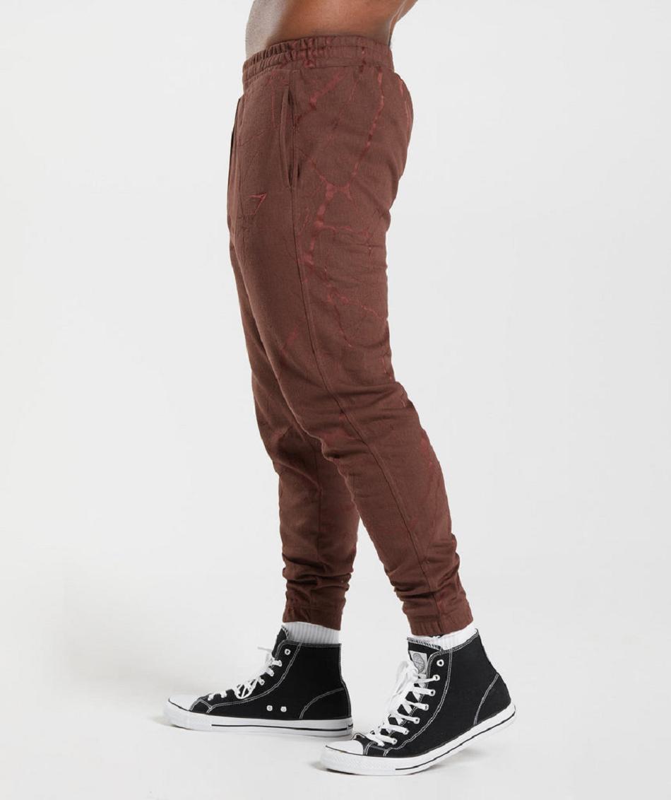 παντελονι jogger Gymshark Power ανδρικα ροζ καφε | GR_ZI3451
