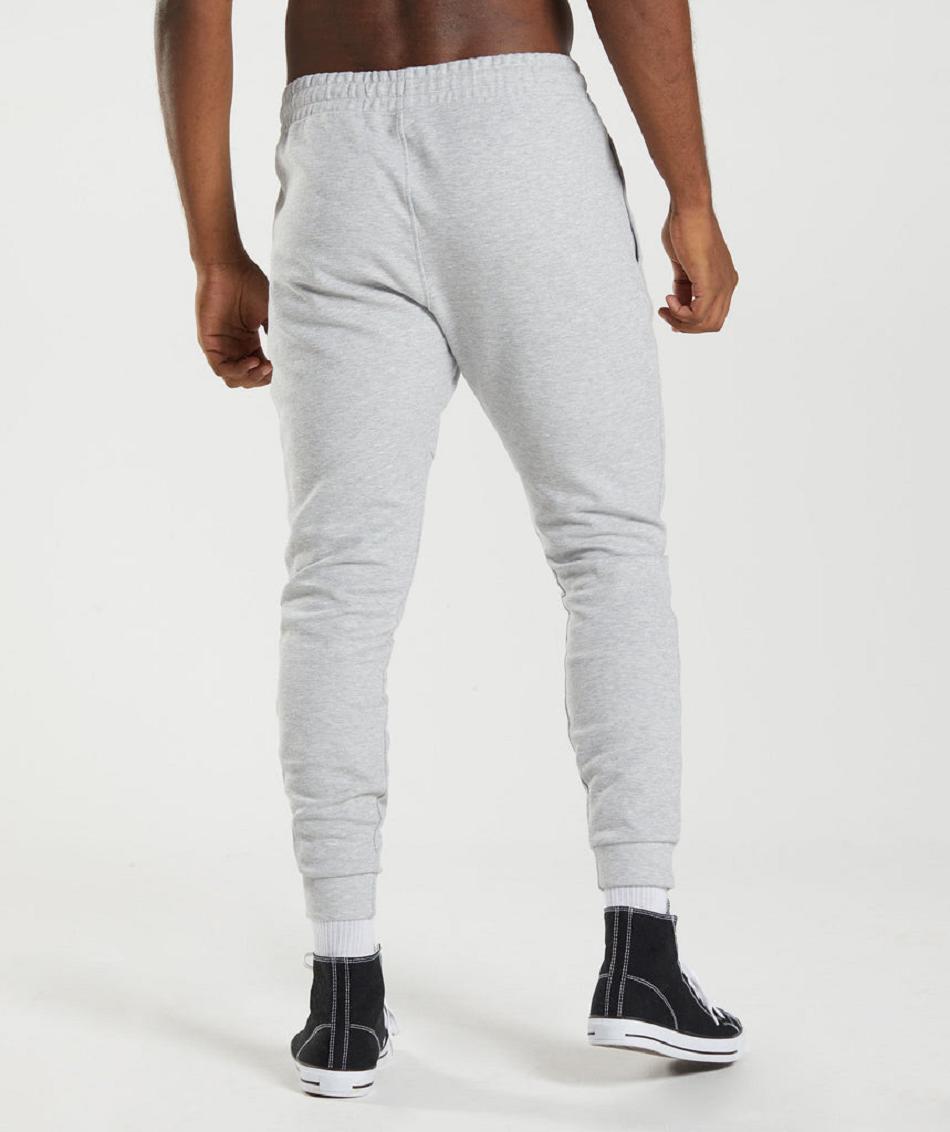 παντελονι jogger Gymshark React ανδρικα ανοιχτο γκρι | GR_CR5361