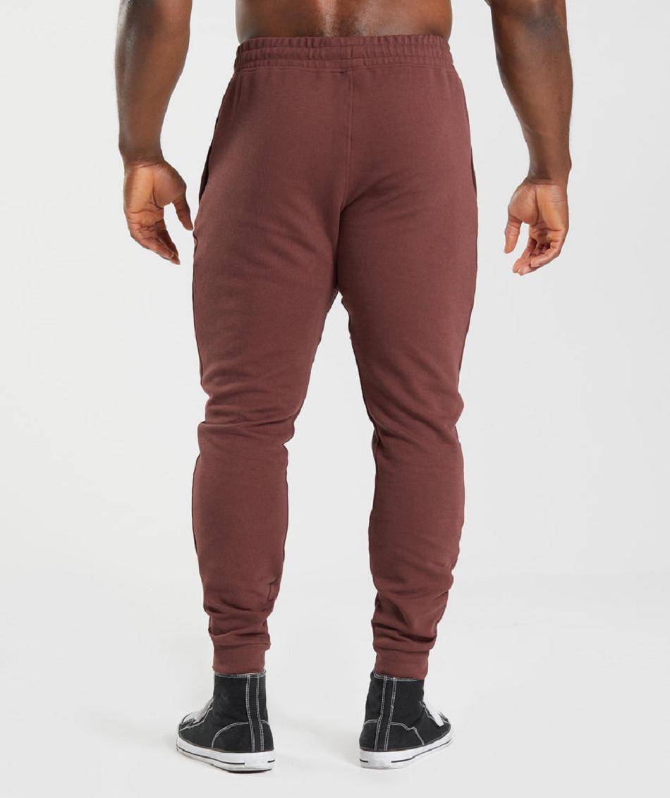 παντελονι jogger Gymshark React ανδρικα ροζ καφε | GR_MI9045