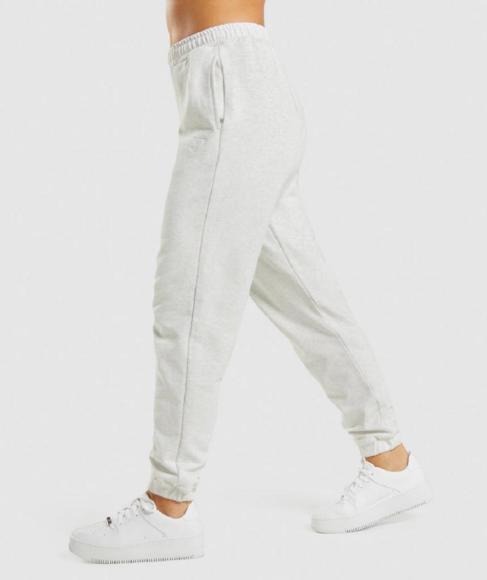 παντελονι jogger Gymshark Rest Day Sweats γυναικεια ασπρα | GR_EG4046