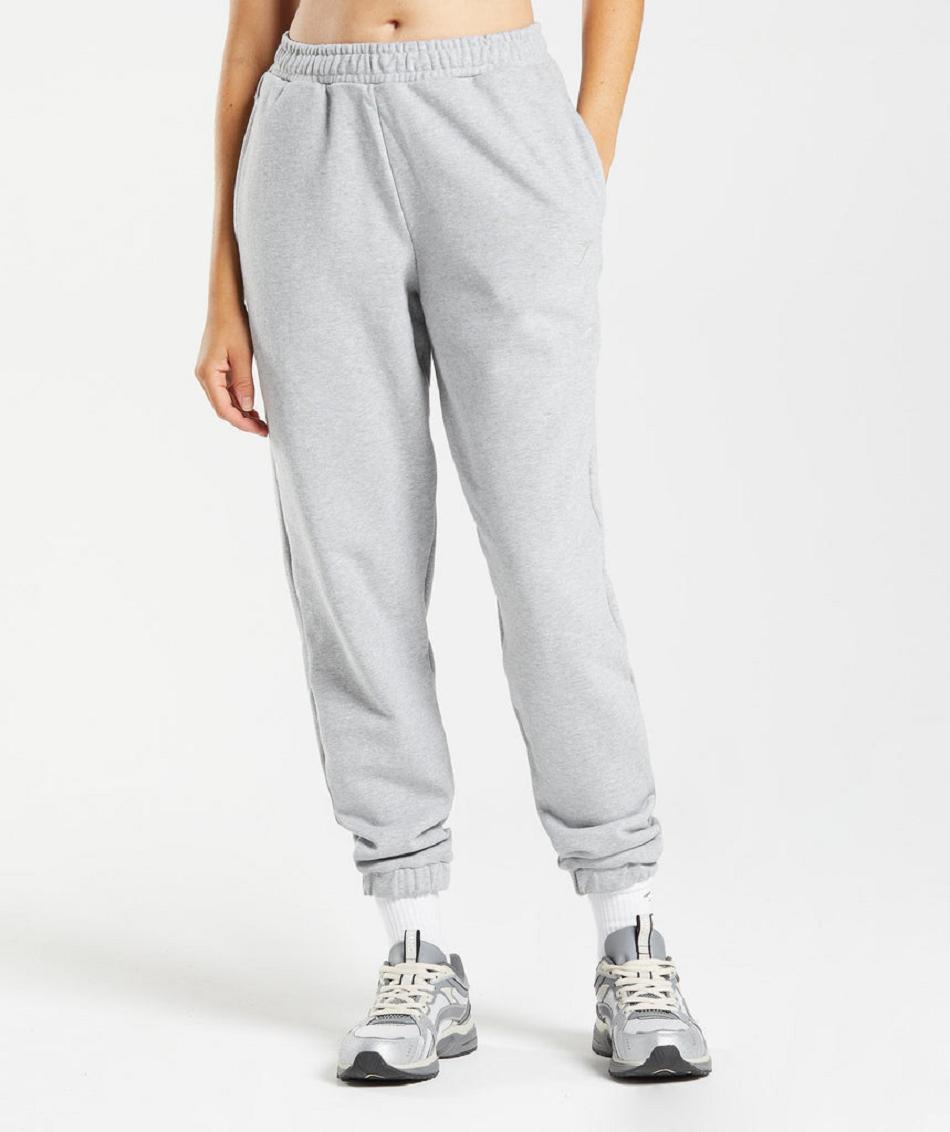 παντελονι jogger Gymshark Rest Day Sweats γυναικεια ανοιχτο γκρι | GR_CG2093