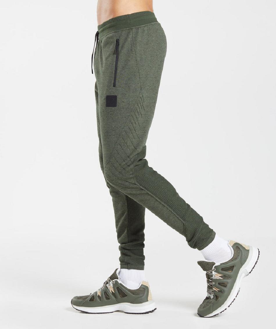 παντελονι jogger Gymshark Retake Knit ανδρικα Ελιά | GR_CG2045