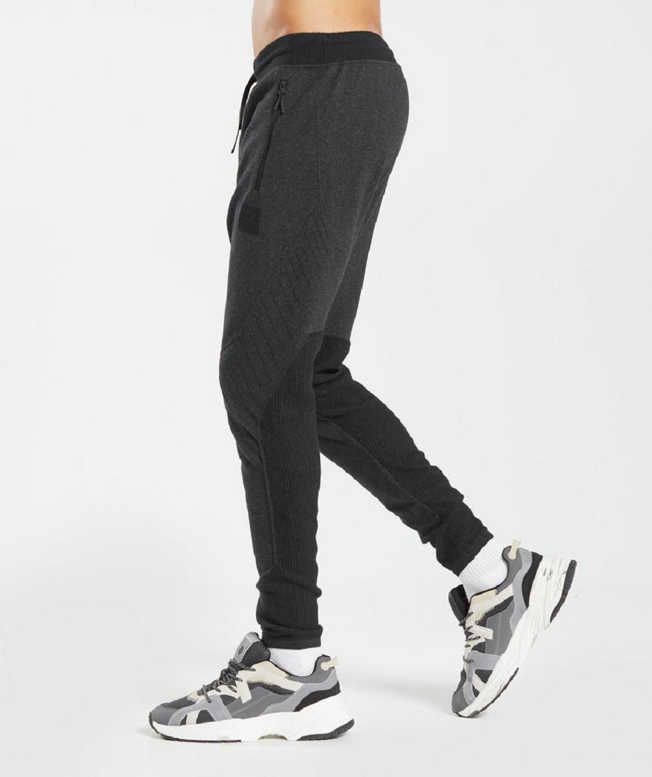 παντελονι jogger Gymshark Retake Knit ανδρικα μαυρα | GR_EE4486